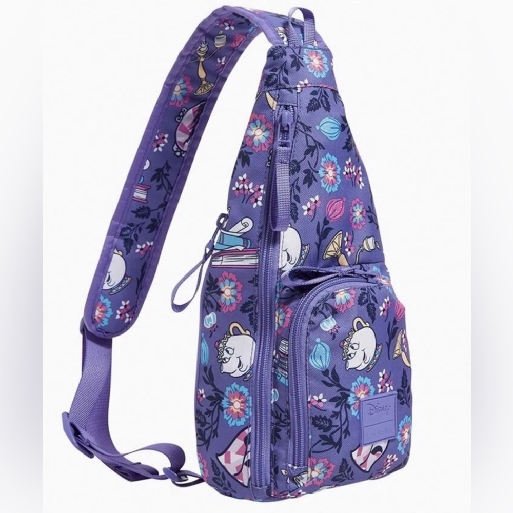 NEW! NWT VERA BRADLEY+DISNEY Sling Backpack Bag in Belle's Friends